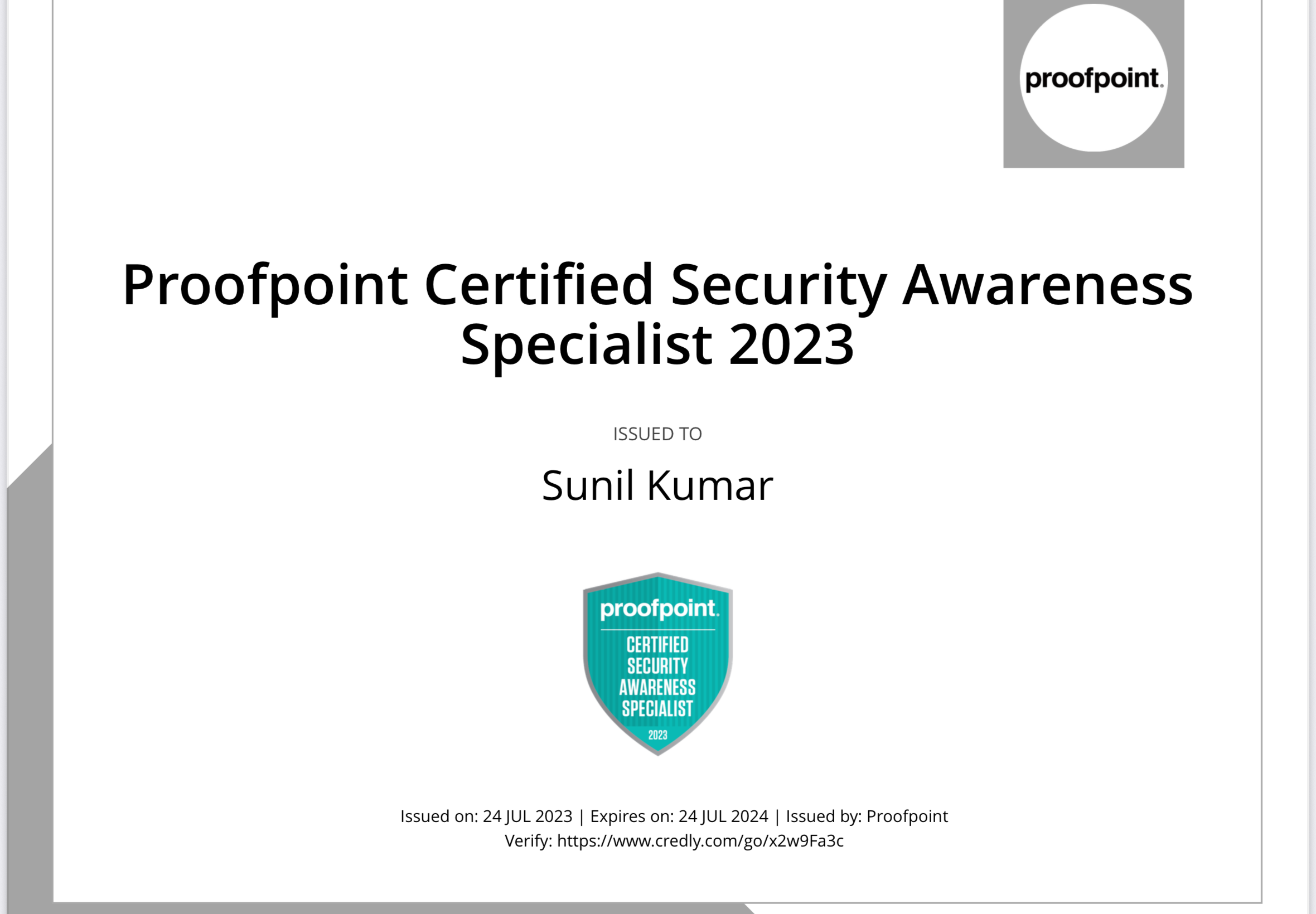 Proofpoint CSAS